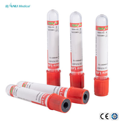 Disposable Steril Clot Activator Red Vacuum Blood Test Tube 13*75/13*100*16*100