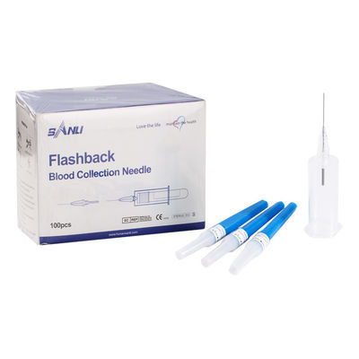Black Flashback Blood Collection Needle 22 Gauge 11/4 '' Penetrasi Lebih Mudah