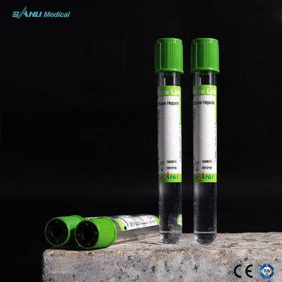 5ml Sodium Heparin Green Top Tube Untuk Bahan PET Menggambar Darah