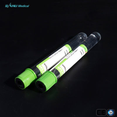 5ml Sodium Heparin Green Top Tube Untuk Bahan PET Menggambar Darah