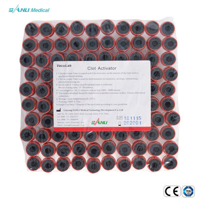 Vacuum Plain Red Top Blood Tube Tanpa Aditif Untuk Pengumpulan Dan Penyimpanan