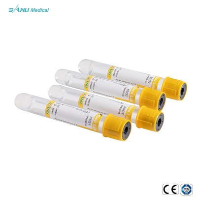 Disposable PET Vacuum Blood Collection Tubes Clot Activator Dengan Gel 16x100mm