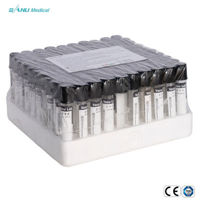 Tabung Pengumpul Darah Vakum 13x75mm ESR Dengan 0,129mol / L Sodium Sitrat