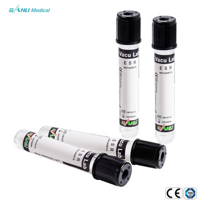 Tabung Laju Sedimentasi Eritrosit Hitam Atas 13x75mm 1.6ml steril