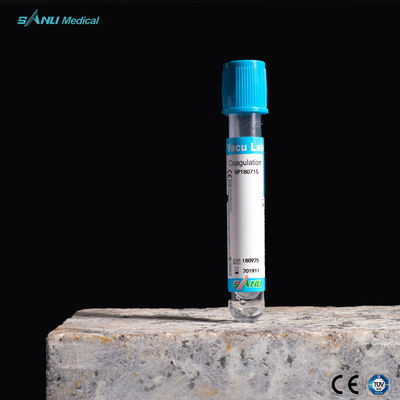 1.8ml Blue Top Coagulation Tubes Kaca 3.2% Aditif Natrium Sitrat 13x75mm