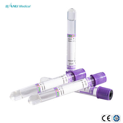 Tabung Pengumpul Darah Kaca EDTA K2 Dengan Gel 13x75mm Untuk Hematologi