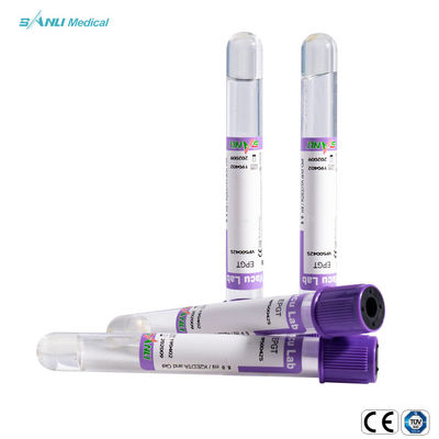 Tabung Pengumpul Darah Kaca EDTA K2 Dengan Gel 13x75mm Untuk Hematologi
