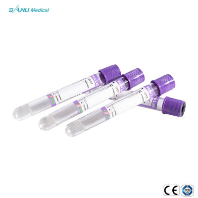 Tabung Pengumpul Darah Kaca EDTA K2 Dengan Gel 13x75mm Untuk Hematologi
