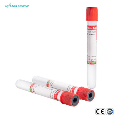 Clot Activator Glass Blood Collection Tubes Vacuum 5ml Untuk Tes Biokimia