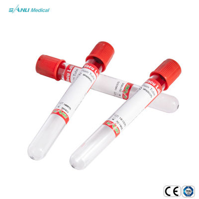Clot Activator Glass Blood Collection Tubes Vacuum 5ml Untuk Tes Biokimia