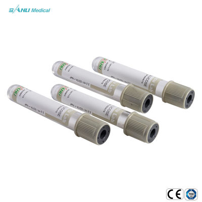 Kaca Sodium Fluoride Grey Top Tube Vacuum Glucose Collection Tube