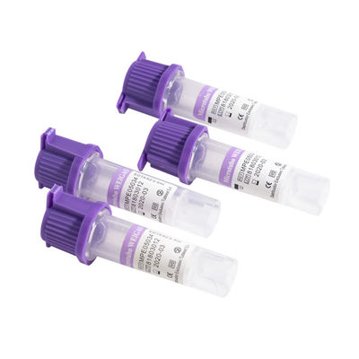 Koleksi Darah EDTA Coated Capillary Tubes Purple Top K2 EDTA Additive
