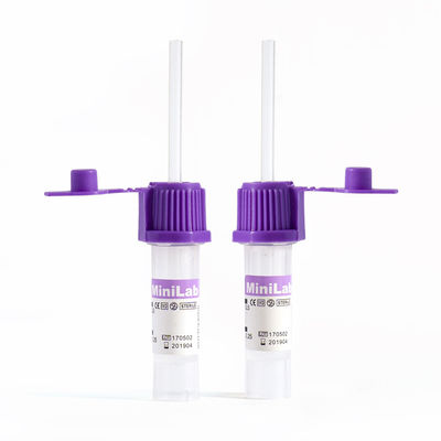 Koleksi Darah EDTA Coated Capillary Tubes Purple Top K2 EDTA Additive
