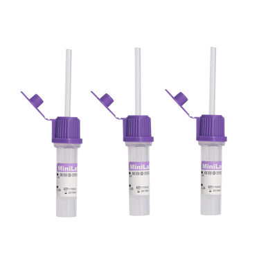 Koleksi Darah EDTA Coated Capillary Tubes Purple Top K2 EDTA Additive