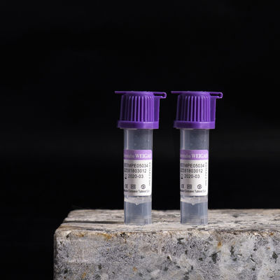 Koleksi Darah EDTA Coated Capillary Tubes Purple Top K2 EDTA Additive