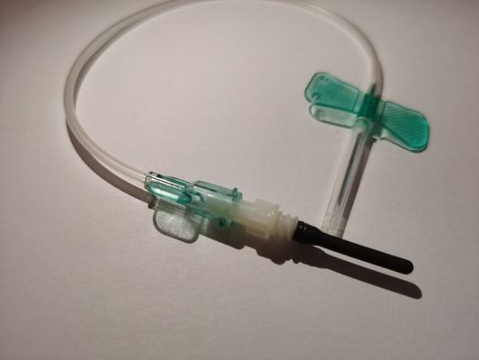 Jarum Kupu-kupu Koleksi Darah Sekali Pakai Dengan Adaptor Luer