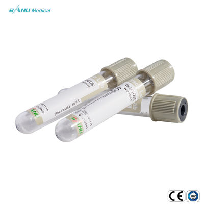 3ml Glucose Medical Glass Blood Collection Tubes Disposable ISO9001 Disetujui