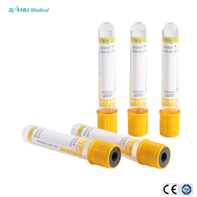 Gel Gumpalan Aditif SSGT Glass Vacuum Blood Collection Tube 5-9ml IVD 16x100mm