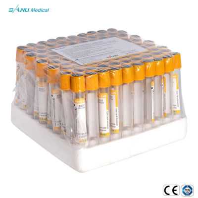 Gel Gumpalan Aditif SSGT Glass Vacuum Blood Collection Tube 5-9ml IVD 16x100mm