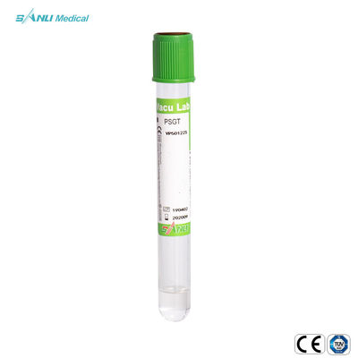 Sodium Heparin / Lithium Heparin Gel Vacuum Blood Collection Tubes PSGT Sekali Pakai