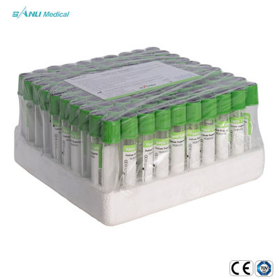Tabung Pengumpul Darah Plasma Sodium Heparin Green Top Disposable 4ml ISO CE Disetujui