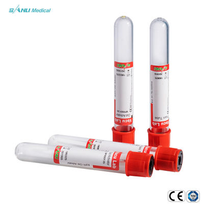 Clot Activator Red Vacuum Blood Test Tube Disetujui Ce Steril Sekali