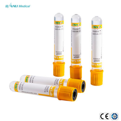 Gel Clot Additive SSGT Glass Vacuum Blood Collection Tube Sekali Pakai 5-9ml