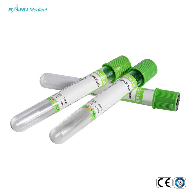 Lithium heparin / sodium heparin aditif wadah jenis tabung pengumpul darah vakum