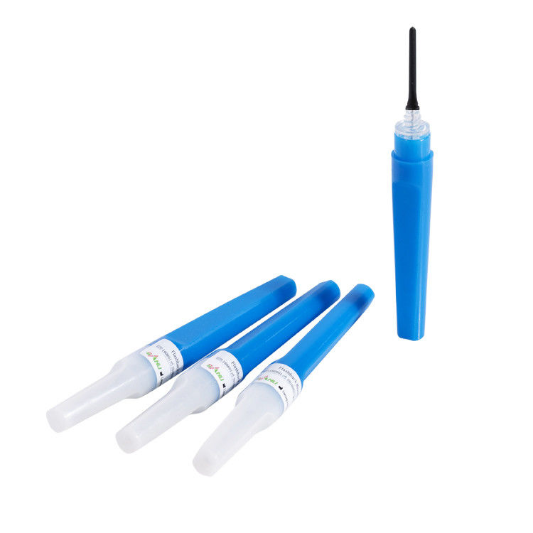Pengumpulan Darah Flashback Jarum Vakum 23G 3/4 '' 0.6x19mm Warna Biru