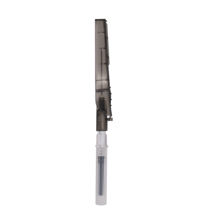 Jarum Pengumpul Darah Keselamatan Multi Sampel 22Gx1 '' 0.7x19mm panjang Warna Hitam